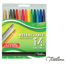 Treeline Retractable Crayons 12+2 